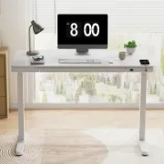 Home Office Height Adjustable Standing Desk with Drawer