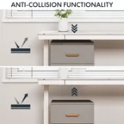Home Office Height Adjustable Standing Desk with Drawer