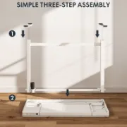 Home Office Height Adjustable Standing Desk with Drawer