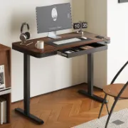 Home Office Height Adjustable Standing Desk with Drawer
