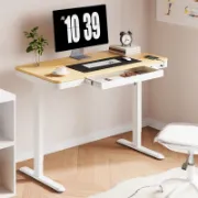Home Office Height Adjustable Standing Desk with Drawer