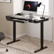 Home Office Height Adjustable Standing Desk with Drawer