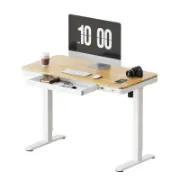 Home Office Height Adjustable Standing Desk with Drawer
