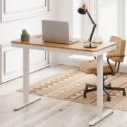 Home Office Height Adjustable Standing Desk with Drawer