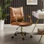 Faux Leather Task Chair with Padded Arms