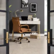 Faux Leather Task Chair with Padded Arms