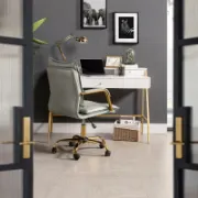 Faux Leather Task Chair with Padded Arms