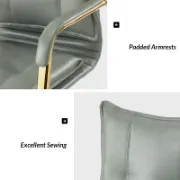Faux Leather Task Chair with Padded Arms