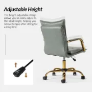 Faux Leather Task Chair with Padded Arms