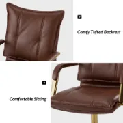 Faux Leather Task Chair with Padded Arms