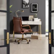 Faux Leather Task Chair with Padded Arms