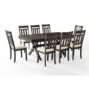 9-piece rustic dining set