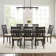 9-piece rustic dining set