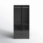 Modern Wardrobe with Lighting and Drawers