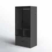 Modern Wardrobe with Lighting and Drawers