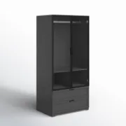 Modern Wardrobe with Lighting and Drawers