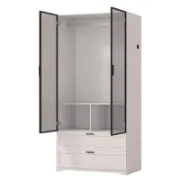 Modern Wardrobe with Lighting and Drawers