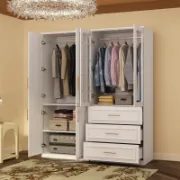 6-Door Wardrobe with Drawers