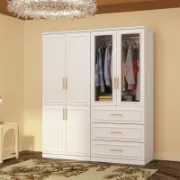 6-Door Wardrobe with Drawers