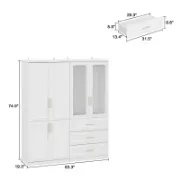 6-Door Wardrobe with Drawers