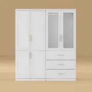 6-Door Wardrobe with Drawers