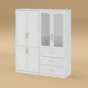6-Door Wardrobe with Drawers