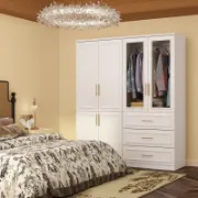 6-Door Wardrobe with Drawers