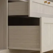 6-Door 2-Drawer Armoire With Hanging Area & Storage Compartments