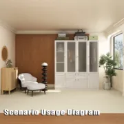 6-Door 2-Drawer Armoire With Hanging Area & Storage Compartments