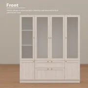 6-Door 2-Drawer Armoire With Hanging Area & Storage Compartments