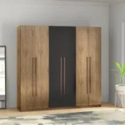 A practical and modern 3-section wardrobe