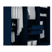 A practical and modern 3-section wardrobe