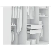 A practical and modern 3-section wardrobe
