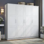 4-Door Solid Wood Wardrobe