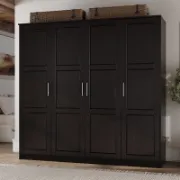 4-Door Solid Wood Wardrobe