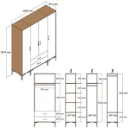 Multi-Shelf Wardrobe