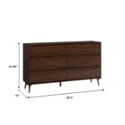 Solid Wood Double Dresser with Modern Design