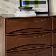 Solid Wood Double Dresser with Modern Design
