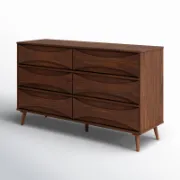 Solid Wood Double Dresser with Modern Design