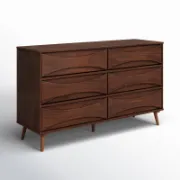 Solid Wood Double Dresser with Modern Design