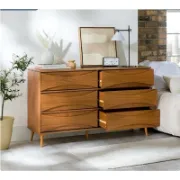 Solid Wood Double Dresser with Modern Design