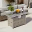 Rectangle Propane Smokeless Fire Pit Table with Hidden Fuel Tank