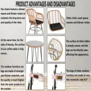 3 Piece Wicker