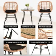 3 Piece Wicker