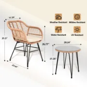 3 Piece Wicker