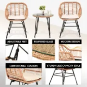 3 Piece Wicker