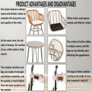 3 Piece Wicker