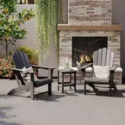 Outdoor Chair with Side Table 3-Piece Set