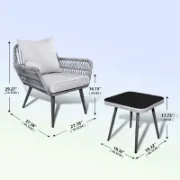 3 Piece Seating Group with Cushions