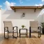 3 Piece Outdoor Furniture Rocking Patio Set
